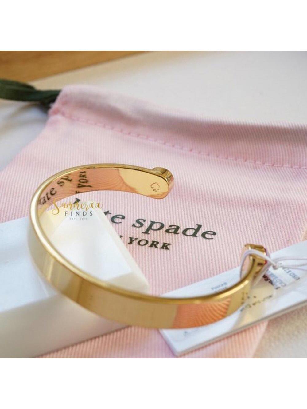 Kate Spade Forever Gems Cuff Bracelet Pink AB - Picture 3 of 6